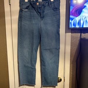 Ava & Viv Blue Ankle Cropped Jeans